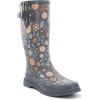Western Chief Women’s Tall Waterproof Rain Boot Outdoor Garden Shoes(Gray Garden Play)