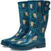 Western Chief Women’s Tall Waterproof Rain Boot Outdoor Garden Shoes(Owl Haven)