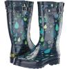 Western Chief Women’s Tall Waterproof Rain Boot Outdoor Garden Shoes(Pouring Paisley)