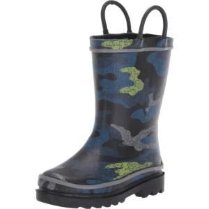 Western Chief Boy’s Code Camo Rain Boot (Toddler/Little Kid) Shoe(Black)