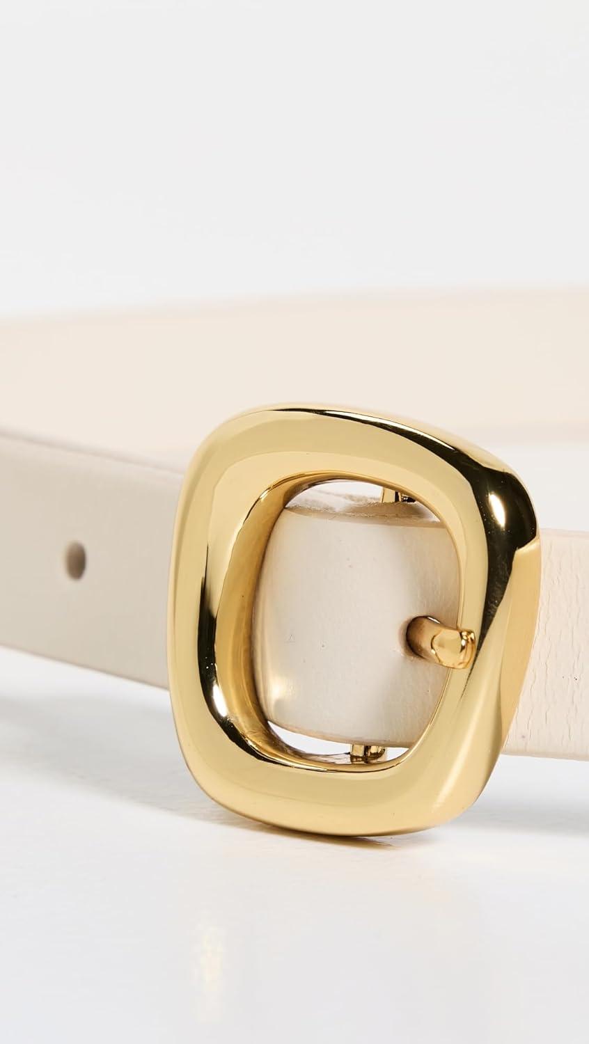 imageMadewell Womens Skinny Puffy Buckle BeltIvory