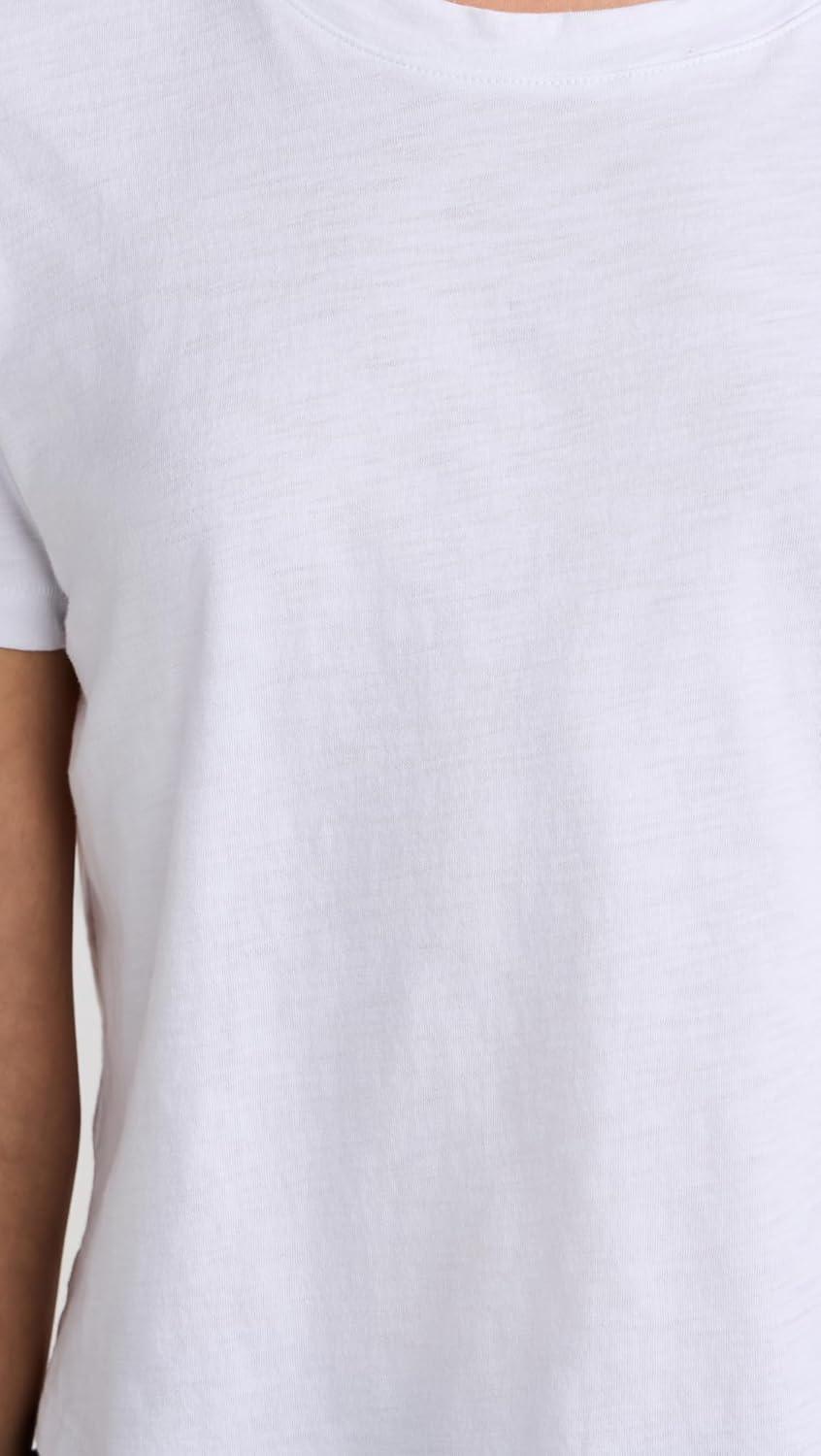 imageMadewell Womens Slub BoxyCrop TeeEyelet White