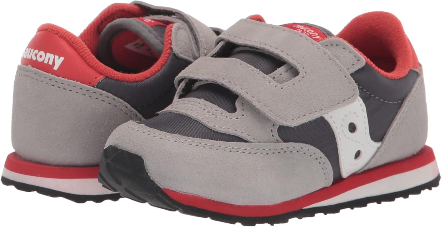 imageSaucony Kids Baby Jazz Hook ampamp Loop SneakersGreyWhiteLava