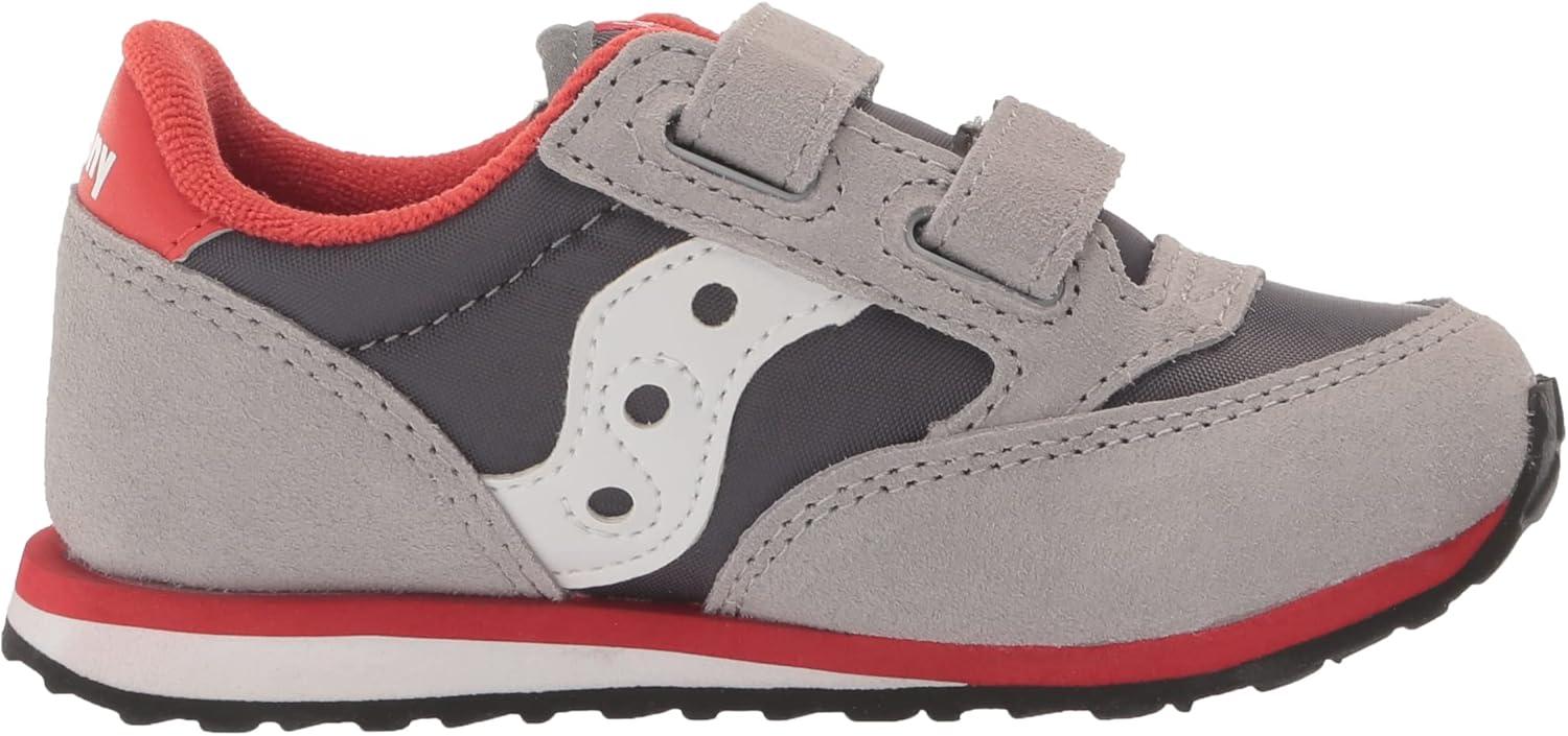 imageSaucony Kids Baby Jazz Hook ampamp Loop SneakersGreyWhiteLava