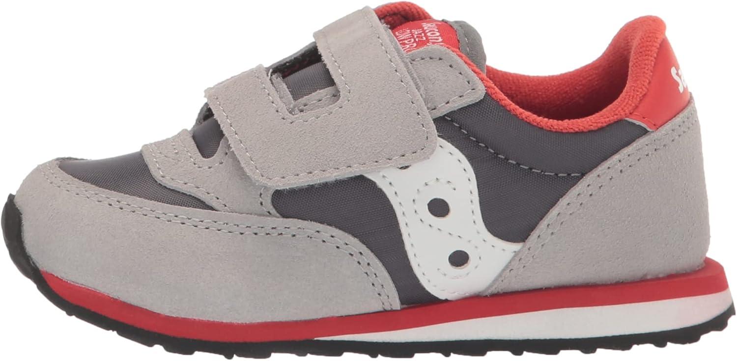 imageSaucony Kids Baby Jazz Hook ampamp Loop SneakersGreyWhiteLava