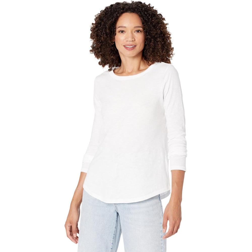 imageMadewell Whisper Cotton RibCrewneck LongSleeve TeeOptic White