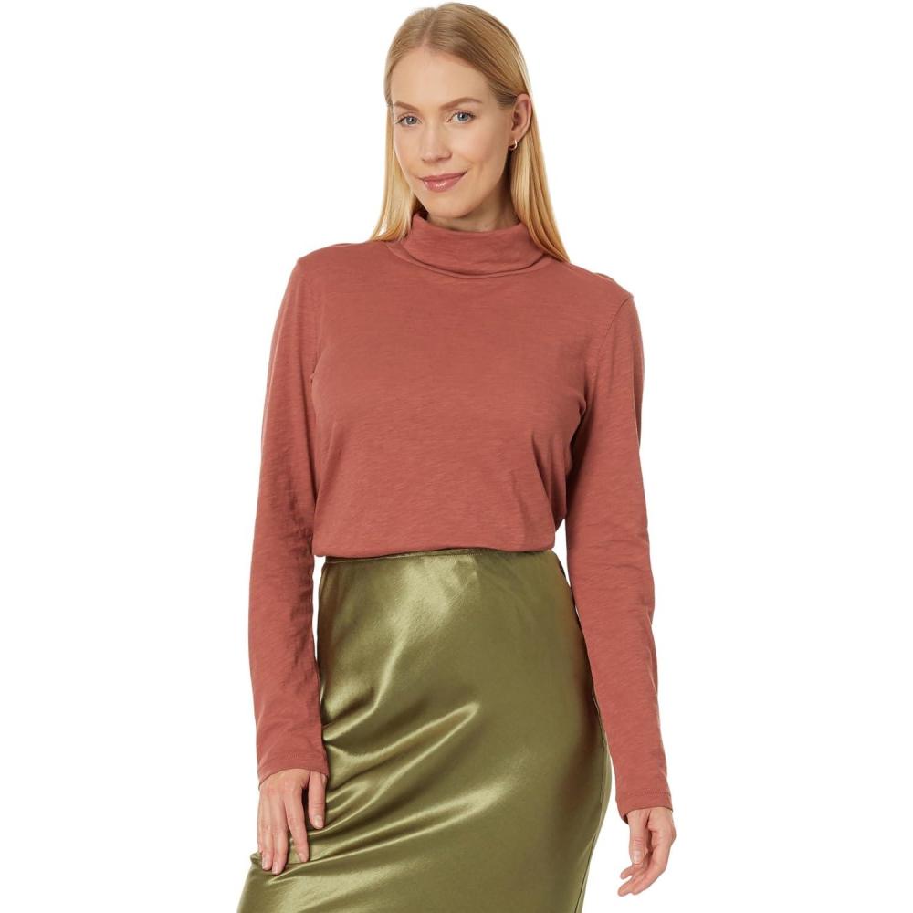 imageMadewell Whisper Cotton TurtleneckWeathered Brick