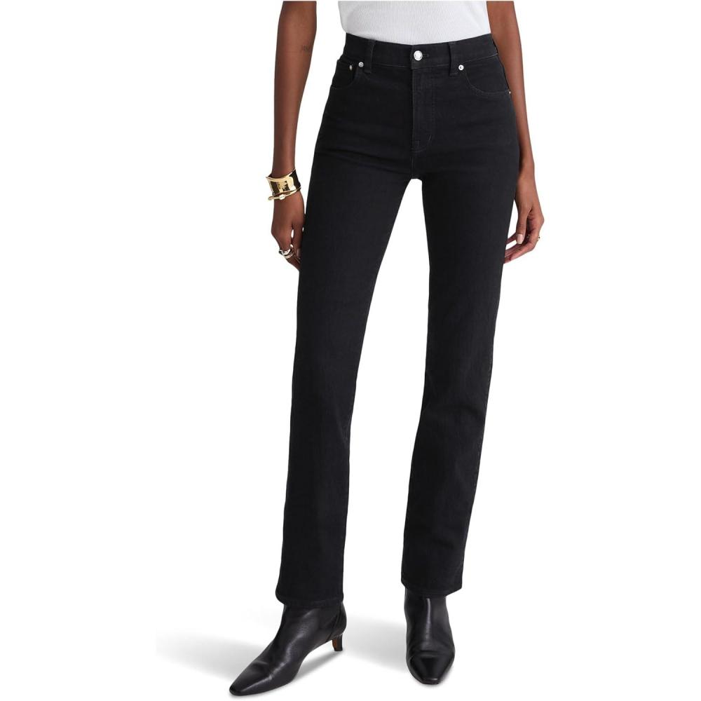imageMadewell Womens Longline Straight Jean in Black FrostBlack Frost