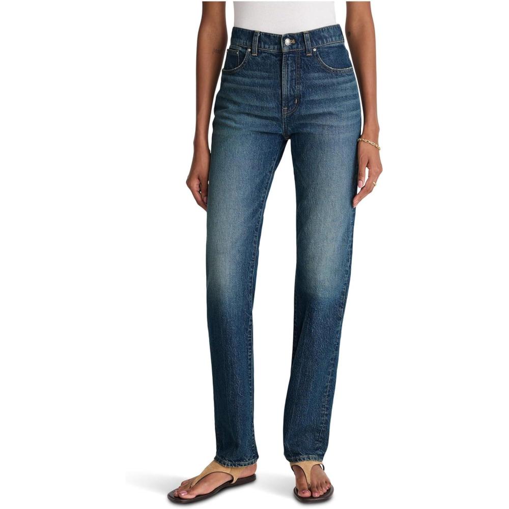 imageMadewell Womens Longline Straight Jean in Greendale WashGreendale Wash