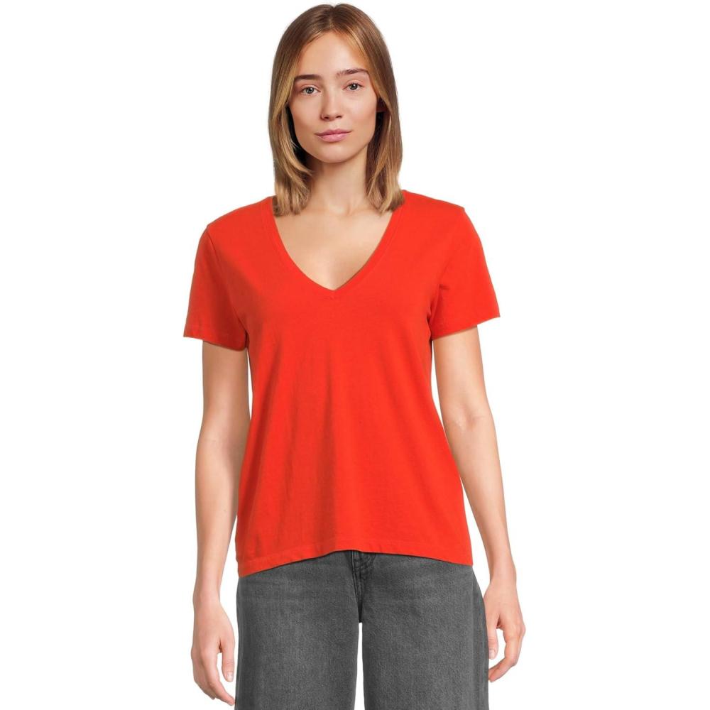 imageMadewell Womens Northside Vneck TeeBright Flame