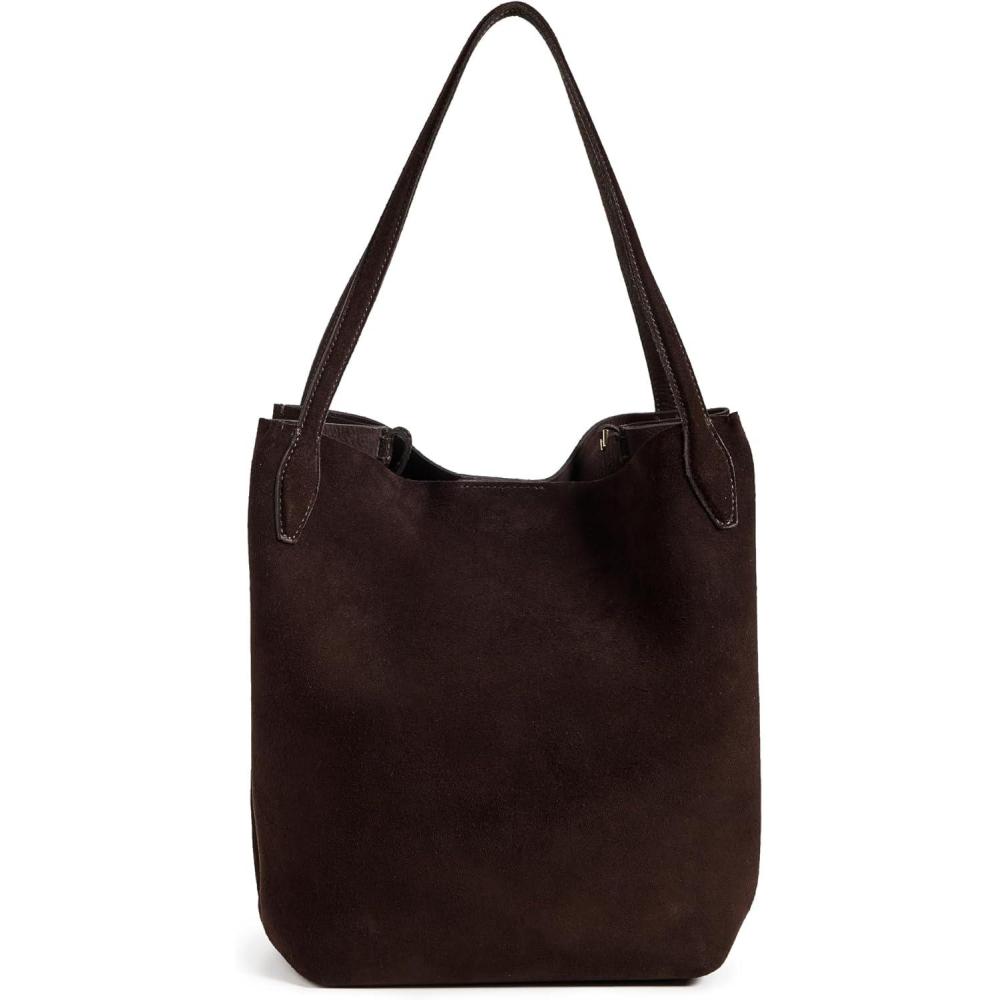 imageMadewell Womens Suede Soft Grain Shopper ToteDark Carob
