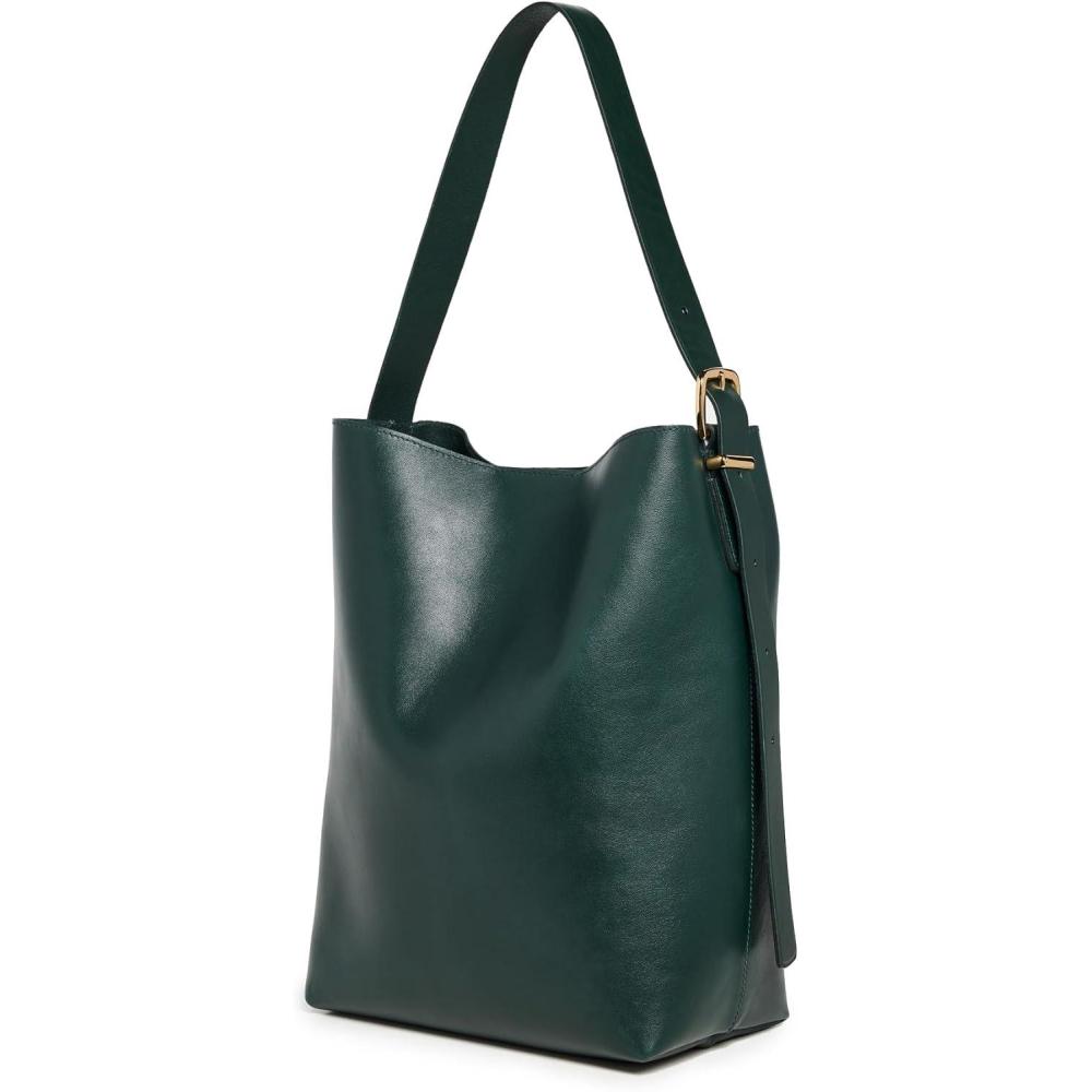 imageMadewell Womens The Essential Bucket Tote in SuedeLuxury Forest