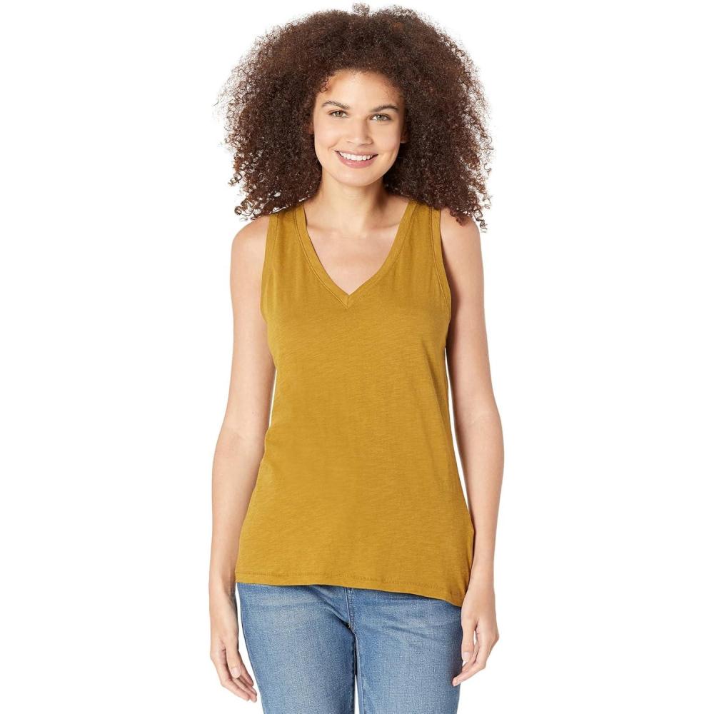 imageMadewell Womens Whisper Cotton VNeck TankSpiced Olive