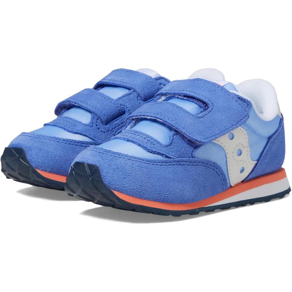imageSaucony Kids Baby Jazz Hook ampamp Loop SneakersBlueCoral
