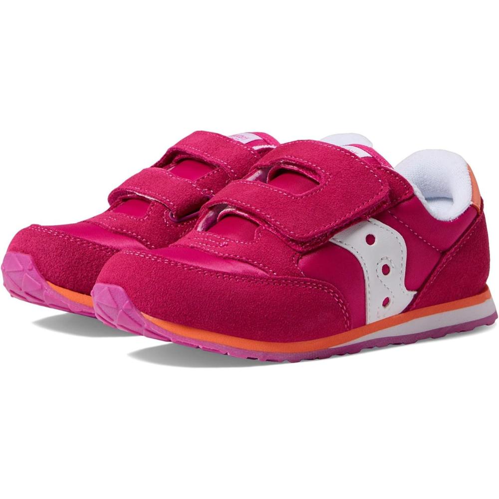 imageSaucony Kids Baby Jazz Hook ampamp Loop SneakersFuchsiaCoralWhite