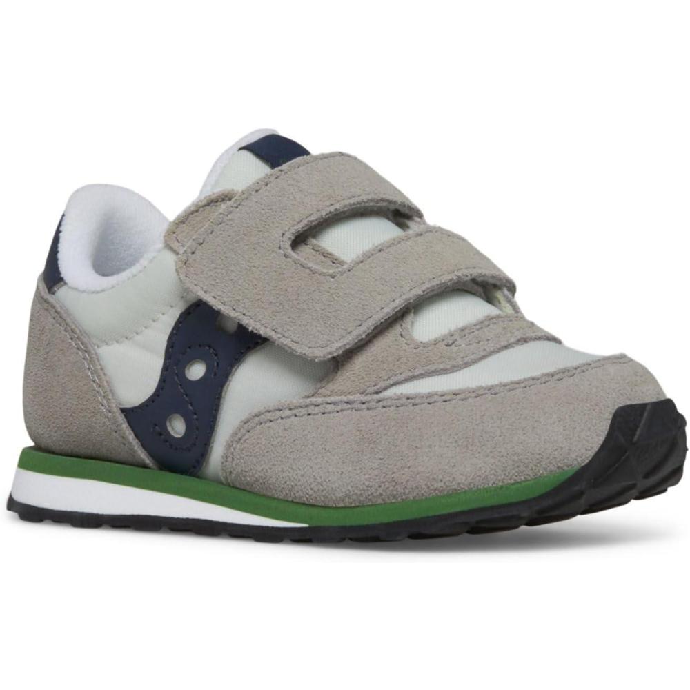 imageSaucony Kids Baby Jazz Hook ampamp Loop SneakersGreyNavyGreen
