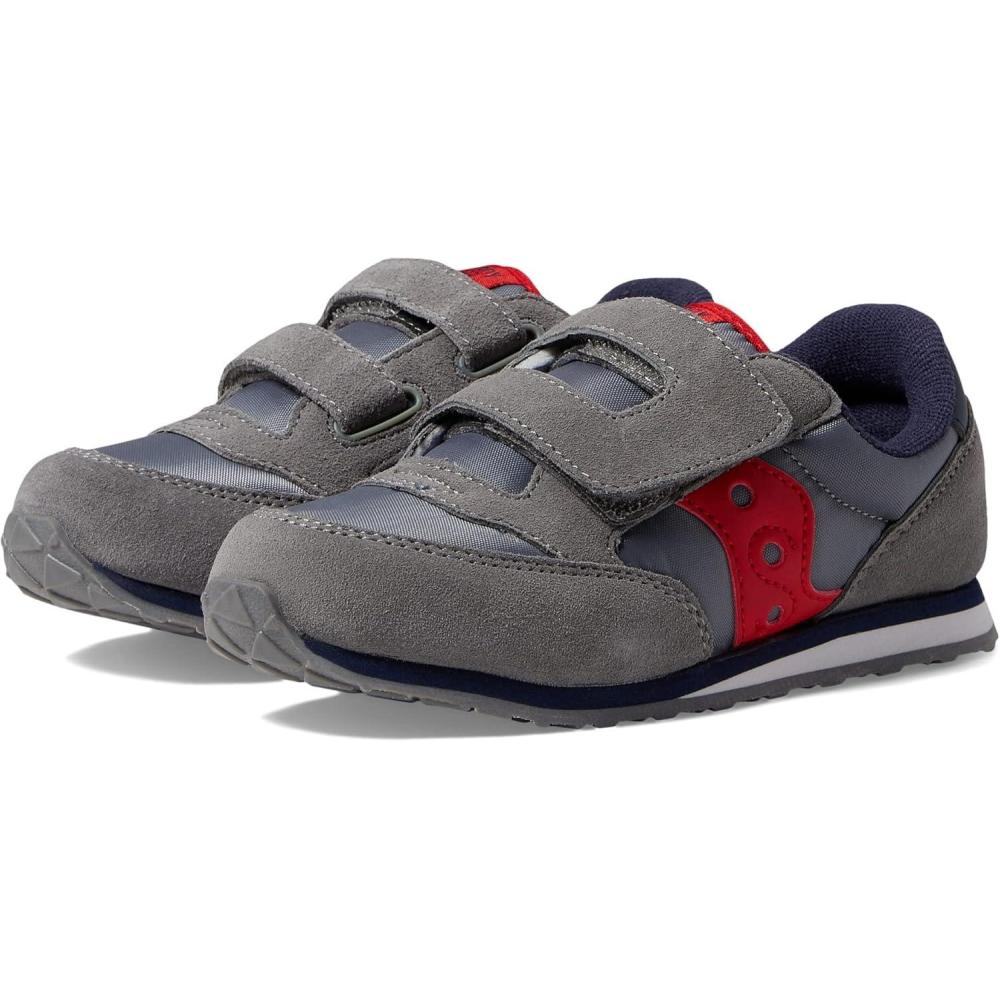 imageSaucony Kids Baby Jazz Hook ampamp Loop SneakersGreyNavyRed