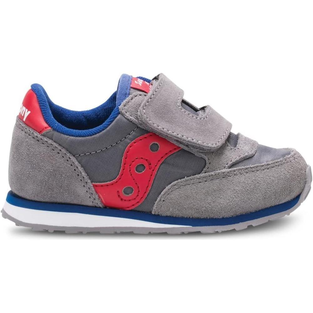 imageSaucony Kids Baby Jazz Hook ampamp Loop SneakersGreyRed