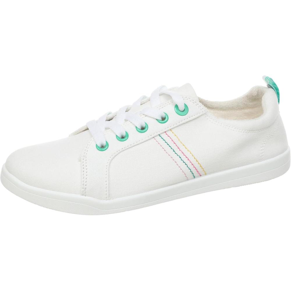 imageVionic Beach Stinson Casual Womens Lace Up SneakersSustainable Shoes That Include ThreeZone Comfort with Orthotic Insole Arch Support Machine Wash Safe Sizes 511White