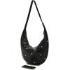 Madewell Essentials Curve Shoulder-Dome Stud, True Black Multi