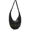 Madewell Essentials Curve Shoulder-Dome Stud, True Black Multi