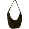 Madewell Suede Essentials Curve Shoulder Bag, Loden