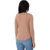 Madewell Whisper Cotton Rib-Crewneck Long-Sleeve Tee(Iced Mocha)