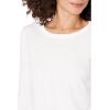 Madewell Whisper Cotton Rib-Crewneck Long-Sleeve Tee(Optic White)