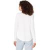 Madewell Whisper Cotton Rib-Crewneck Long-Sleeve Tee(Optic White)