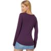 Madewell Whisper Cotton Rib-Crewneck Long-Sleeve Tee(Smoldering Plum)