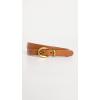 Madewell Women’s Chunky Buckle Skinny Leather Belt(Desert Camel)