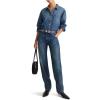 Madewell Womens Dean Easy Straight Jean in Greendale Wash(Greendale Wash)