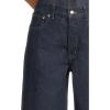 Madewell Womens Low Slung Baggy Rinse with Cuff in Rinse Wash(Rinse Wash)