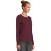 Madewell Womens Northside Long Sleeve Tee(Bordeaux)