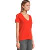 Madewell Womens Northside Vneck Tee(Bright Flame)