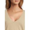 Madewell Womens Northside Vneck Tee(Heritage Khaki)