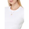 Madewell Women’s Pima Rib Tee(Eyelet White)
