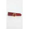 Madewell Women’s Skinny Puffy Buckle Belt(Bright Ember)