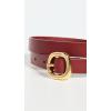 Madewell Women’s Skinny Puffy Buckle Belt(Bright Ember)