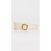 Madewell Women’s Skinny Puffy Buckle Belt(Ivory)