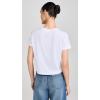 Madewell Women’s Slub Boxy-Crop Tee(Eyelet White)