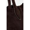Madewell Women’s Suede Soft Grain Shopper Tote(Dark Carob)
