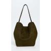Madewell Women’s Suede Soft Grain Shopper Tote(Dried Olive)