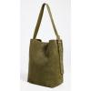 Madewell Women’s The Essential Bucket Tote in Suede(Shaded Olive Suede)
