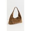 Madewell Women’s The Mylie Shoulder Bag in Studded Suede(Dried Acorn)