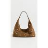 Madewell Women’s The Mylie Shoulder Bag in Studded Suede(Dried Acorn)