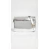 Madewell Women’s The Toggle Flap Crossbody Bag in Specchio Leather(Silver)