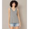 Madewell Women’s Whisper Cotton V-Neck Tank(Heather Iron)