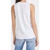 Madewell Women’s Whisper Cotton V-Neck Tank(Optic White)