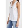 Madewell Women’s Whisper Cotton V-Neck Tank(Optic White)
